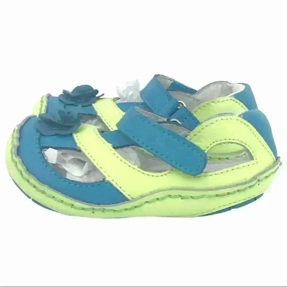 Rileyroos Allyson Easy Walker Flats Kiwi Size 18‑24M Leather NIB Toddler